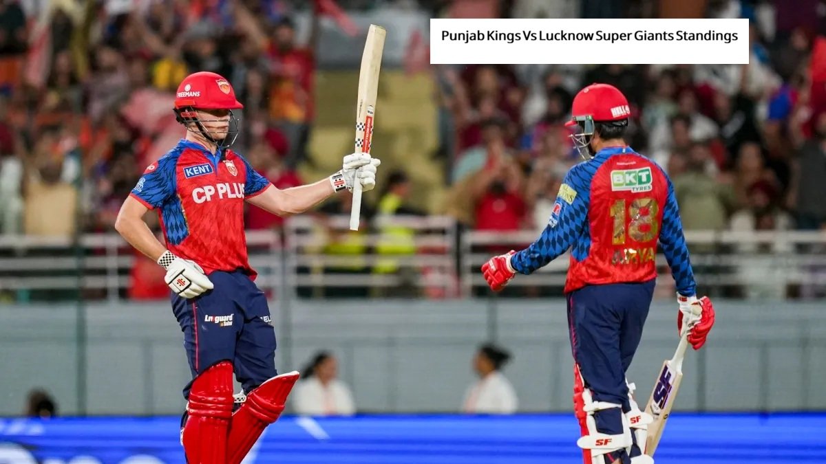 punjab kings vs lucknow super giants standings