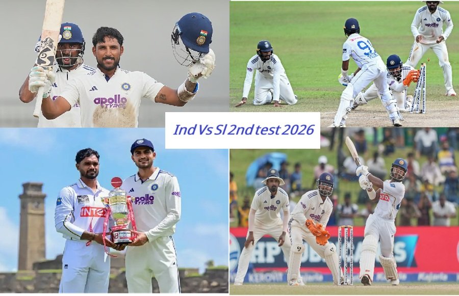 ind vs sl 2nd test 2026